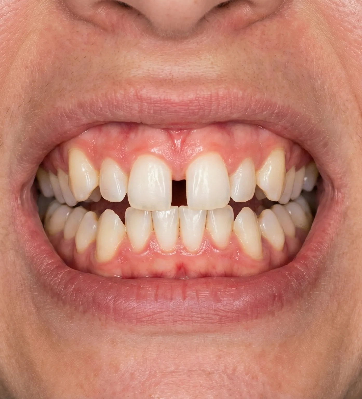 Tänder före Invisalign-behandling hos Gislaved Tandklinik